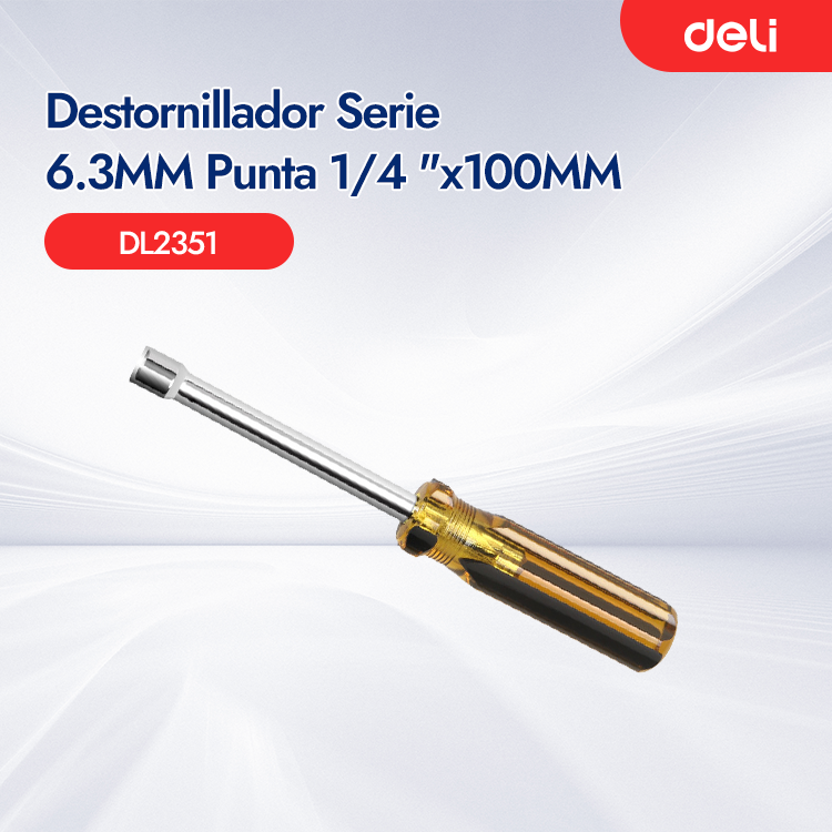 Destornillador Serie 6.3MM Punta 1/4 "x100MM DL2351